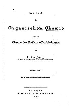 Couverture volume 1 Lehrbuch der Organischen Chemie